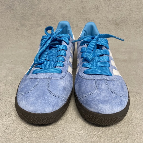 Adidas Gazelle Womens 7.5 Sky Blue Suede Casual Sneaker - Picture 3 of 11